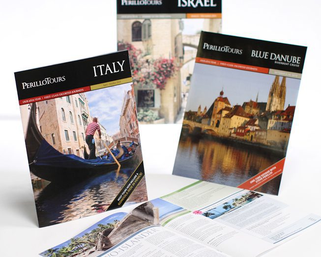 perillo tours brochure print design by ocreations in pittsburgh