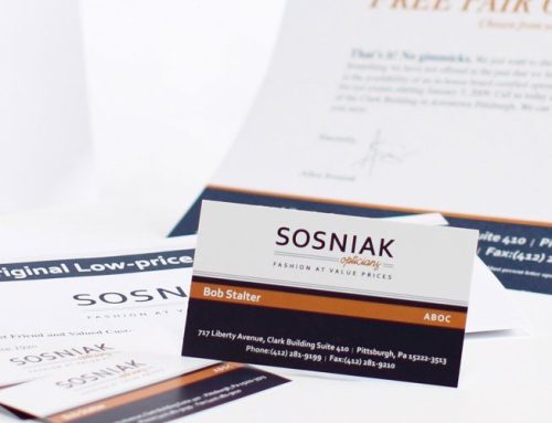Sosniak Business Card, Letterhead, and Brochure