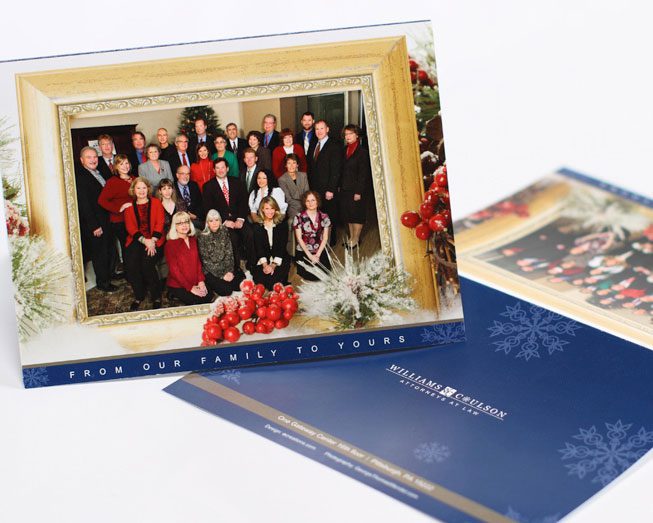 williams holiday card print design by ocreations in pittsburgh