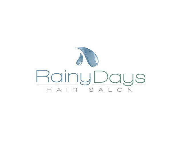 rainy days hair salon branding and logo design by ocreations in pittsburgh