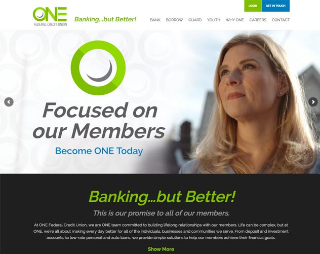 one federal credit union website