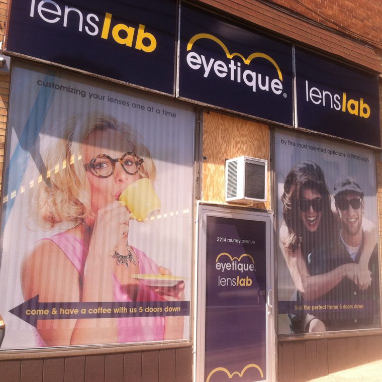 Eyetique Lenslab Signage