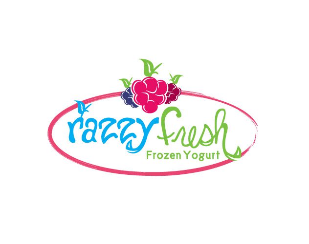 razzy-fresh-frozen-yogurt-logo-design