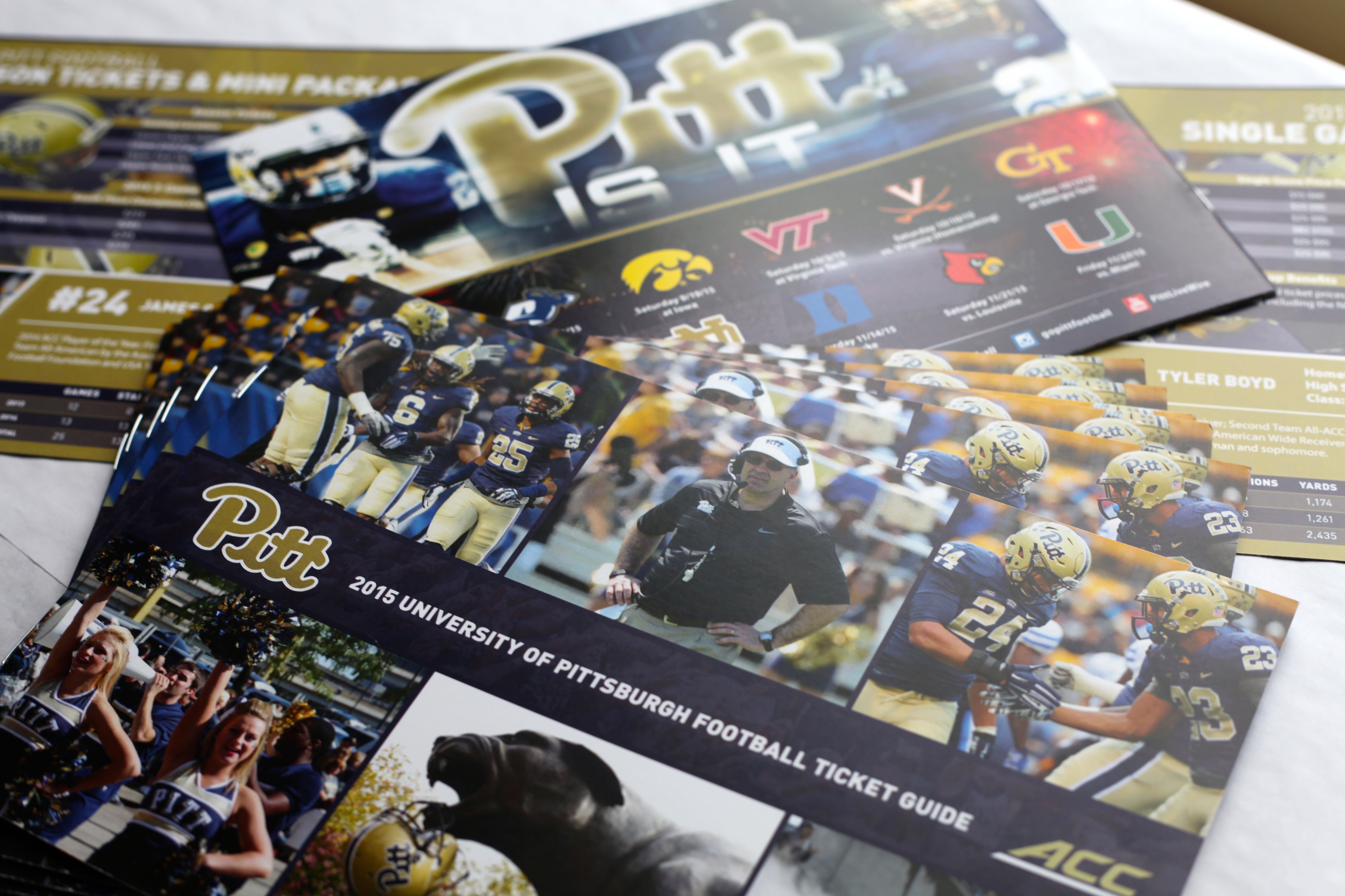 2015 Pitt Football Ticket Guide Prizum Creative A Pittsburgh Design