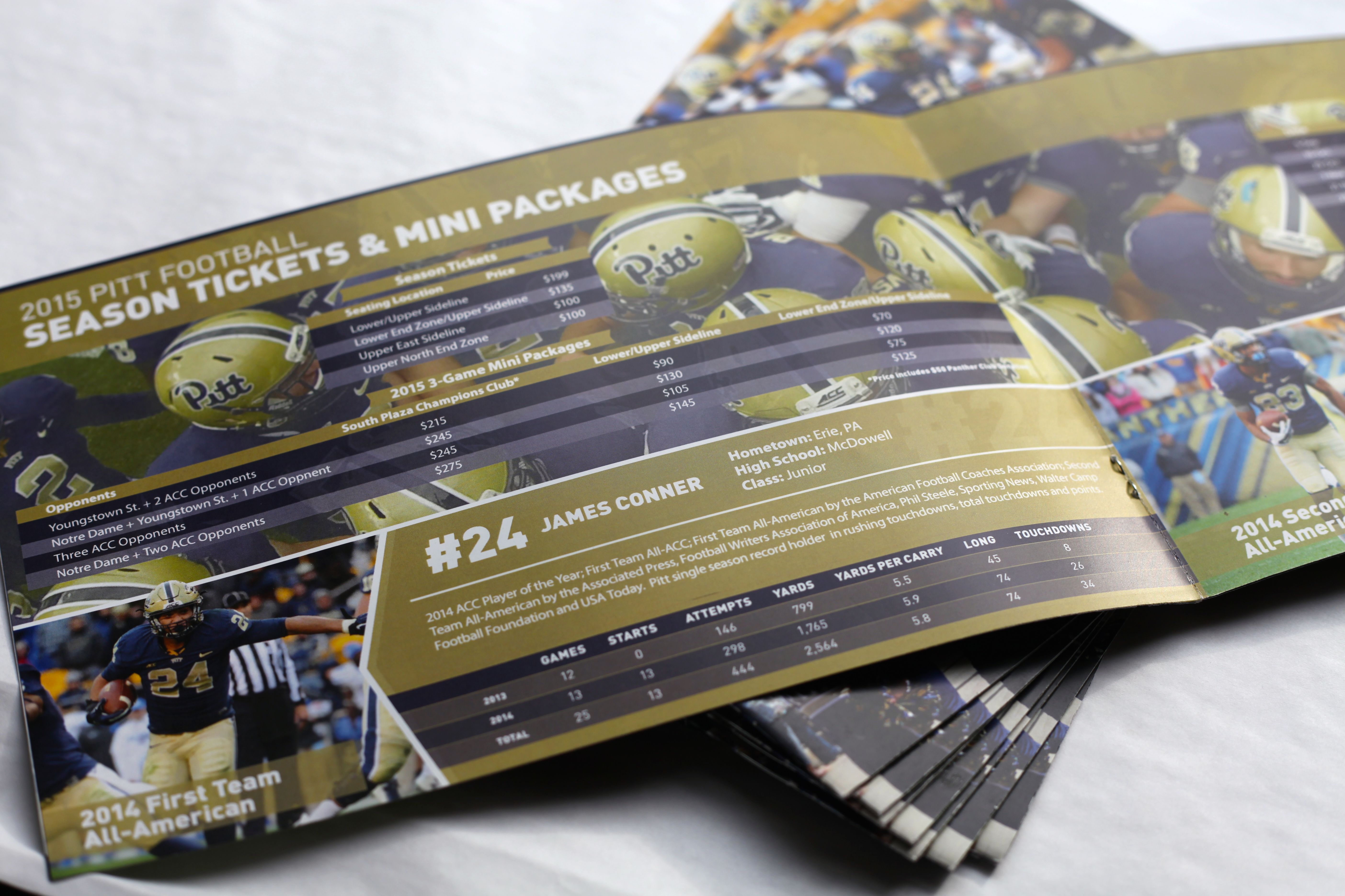 2015 Pitt Football Ticket Guide Prizum Creative A Pittsburgh Design