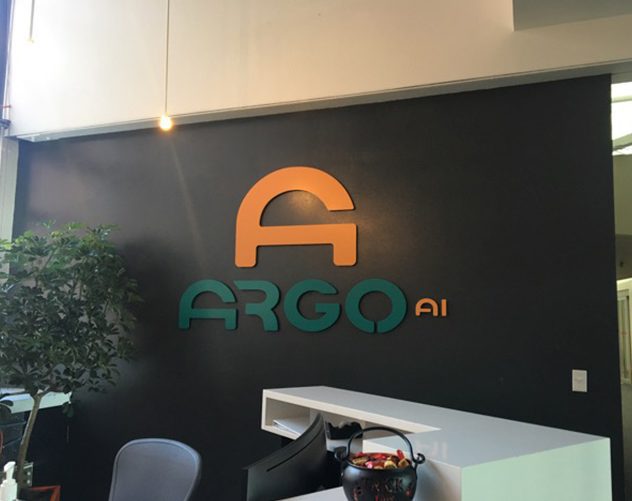 Argo AI Lobby Wall Sign