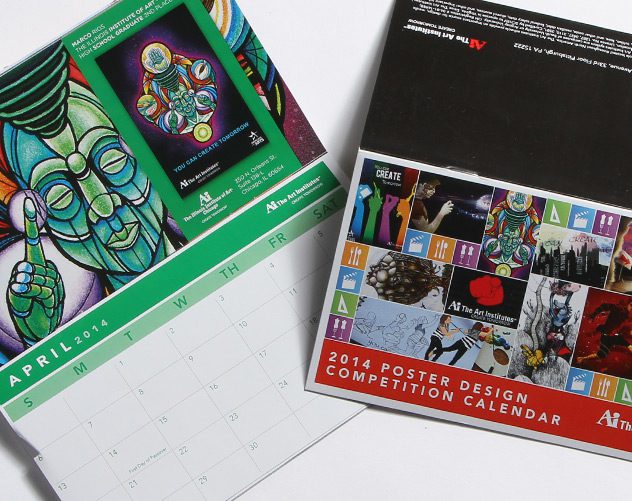 Print Design Art Institute Calendar