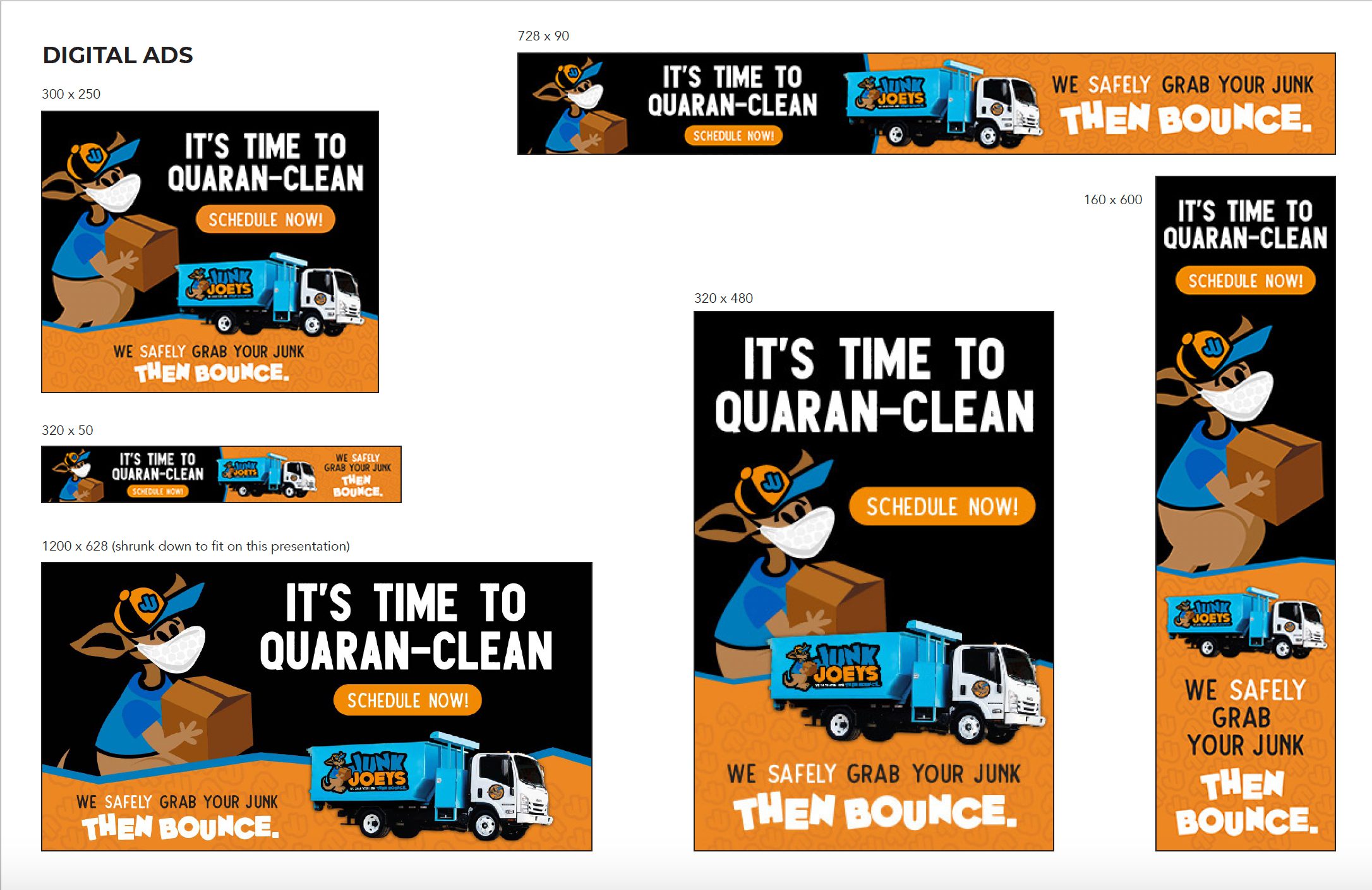 Junk Joeys Quaranclean Digital Ad Campaign