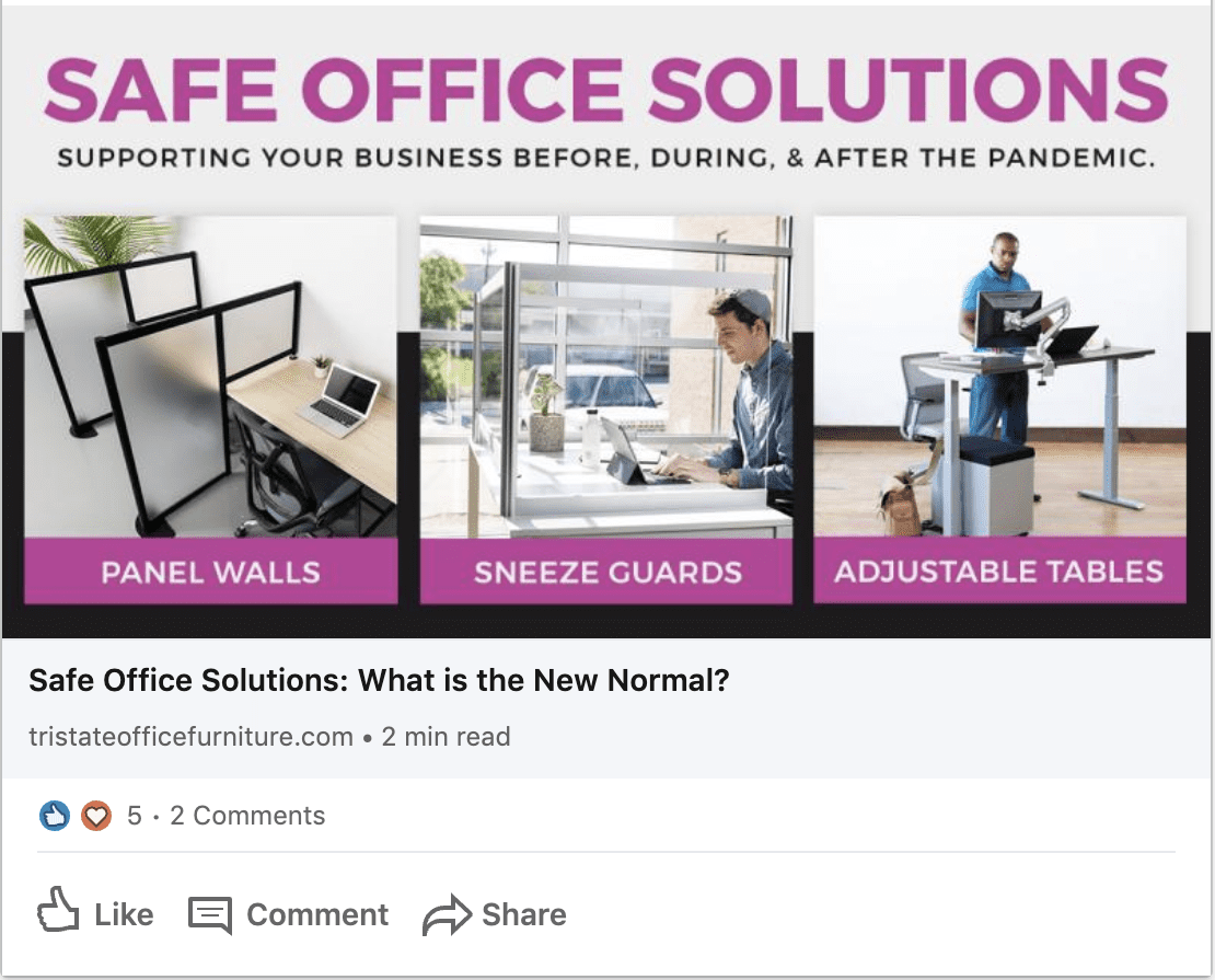 Tristate Office Furniture Safe Office Solutions Blog Social post