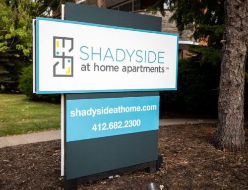 Shadyside At Home Apartments Signage