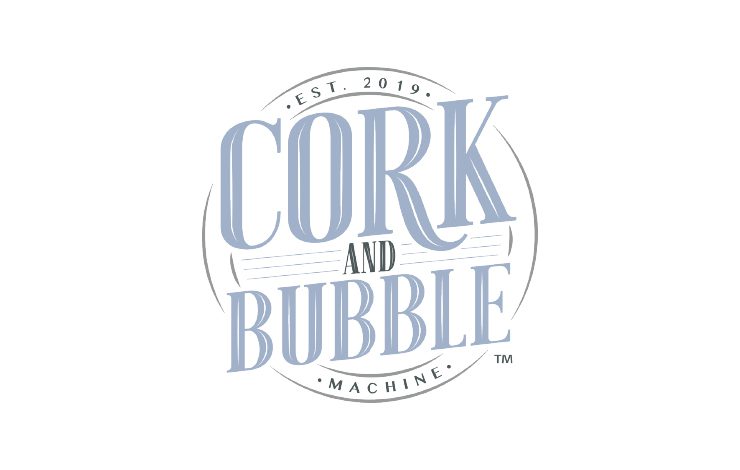 cork and bubble machine logo