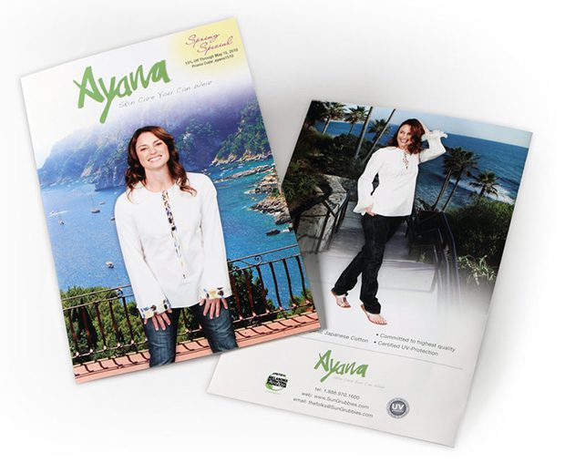 ayana apparel brochure design