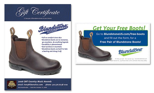 blundstone gift card designs pittsburgh graphic design lg