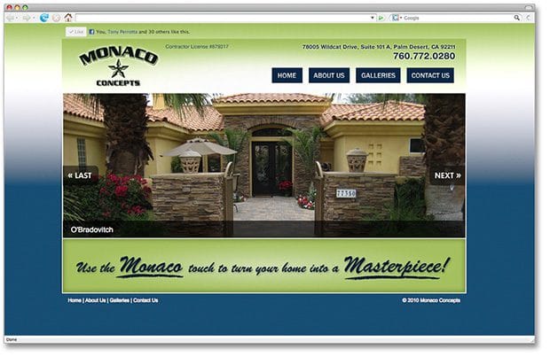 monaco website design