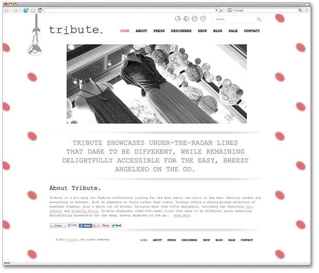 tribute website